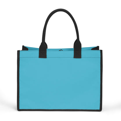 Türkise Canvas Shopper Tasche Einkaufstasche JLR Design