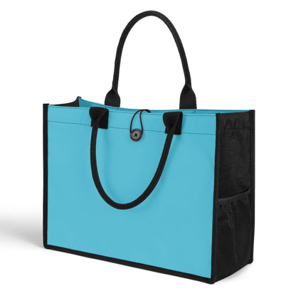 Türkise Canvas Shopper Tasche Einkaufstasche JLR Design