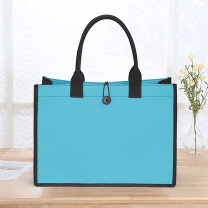 Türkise Canvas Shopper Tasche Einkaufstasche JLR Design