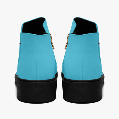 Türkise elegante Reißverschluss-Stiefeletten Stiefeletten JLR Design