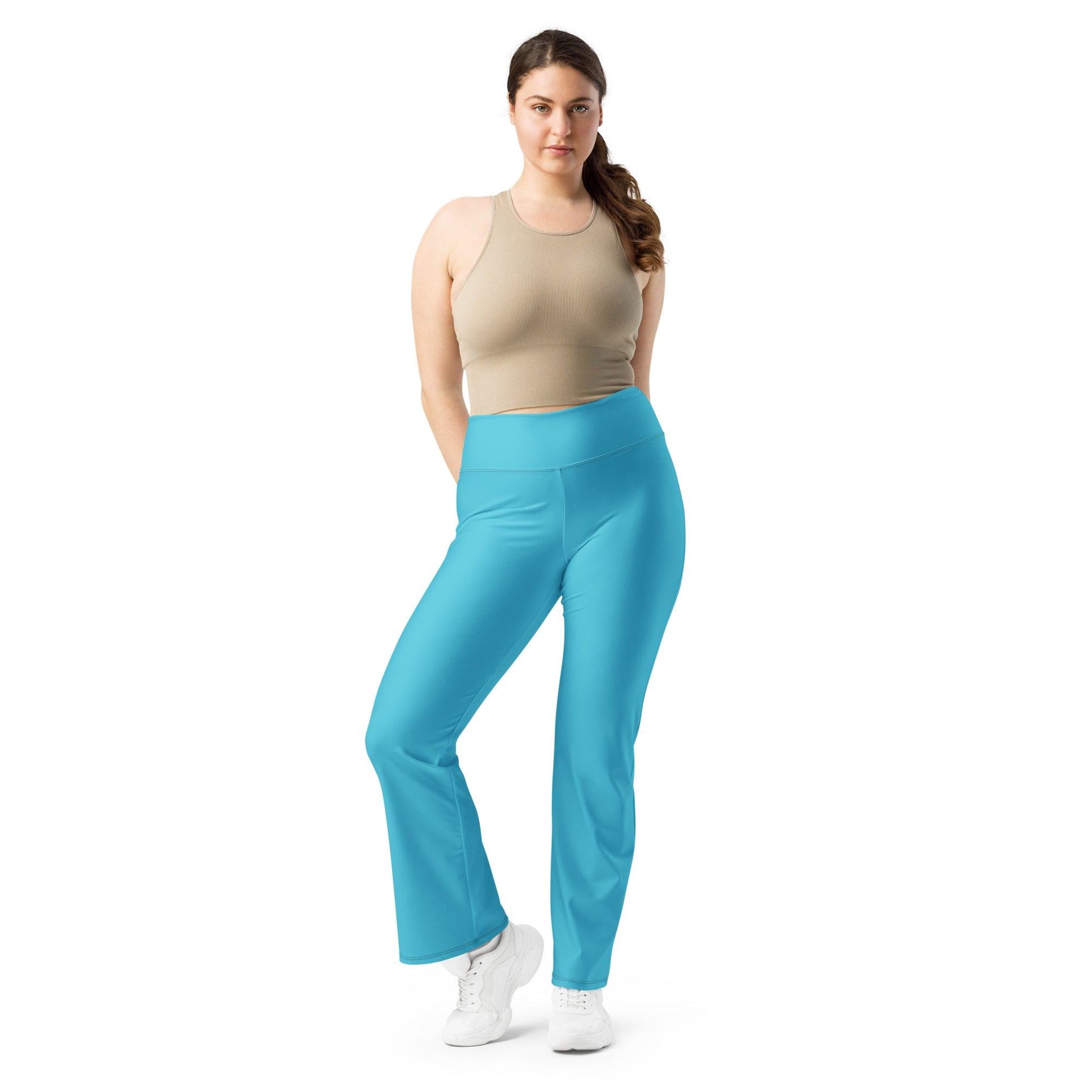 Türkise High Waist Flare Leggings Flare Leggings 59.99 Flare, High, Leggings, türkis, Waist JLR Design