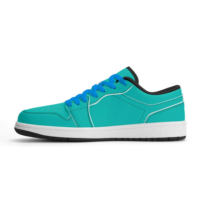 turkise-low-top-leder-sneaker-fur-damen-sneaker-jlr-design-90478 - JLR Design