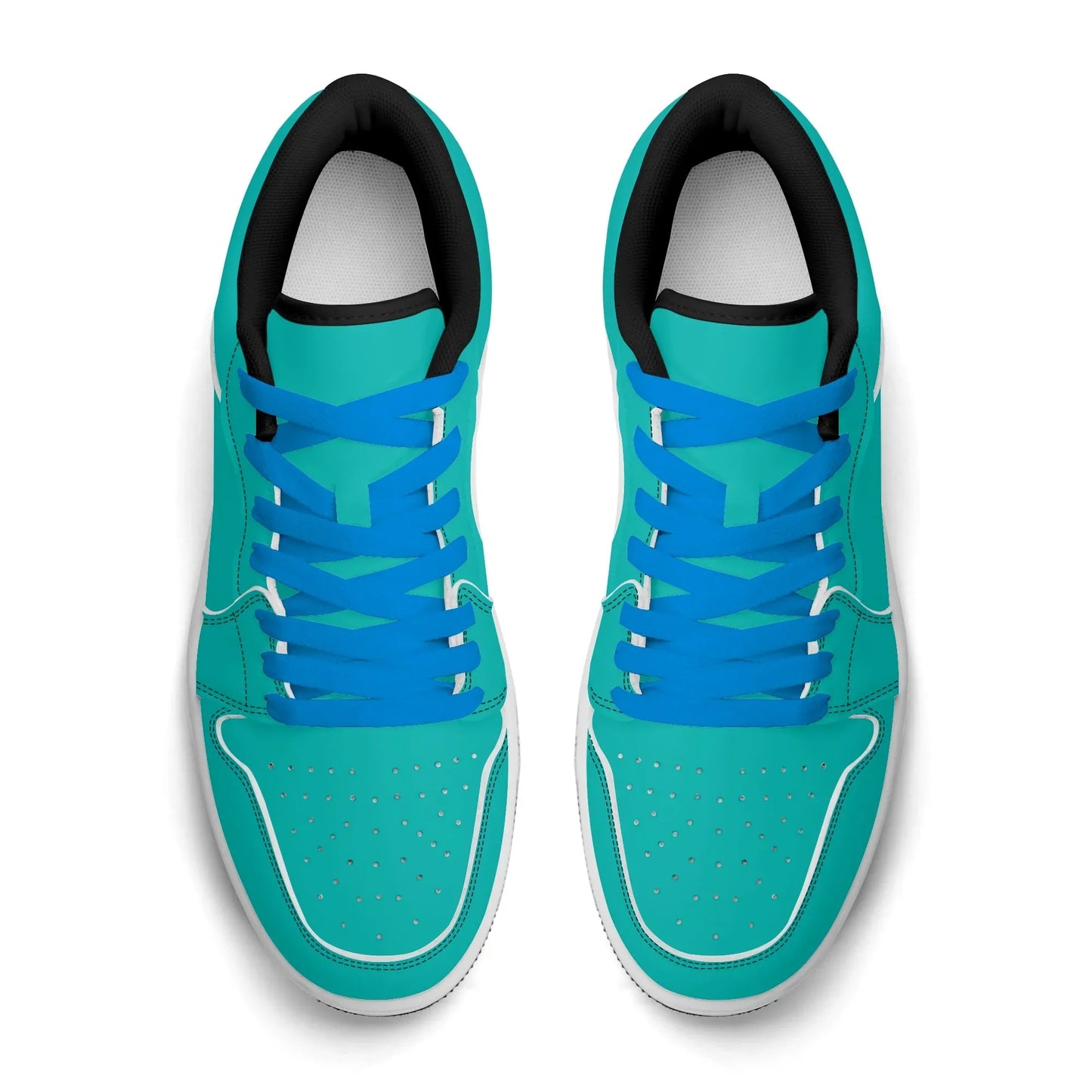 turkise-low-top-leder-sneaker-fur-damen-sneaker-jlr-design-52886 - JLR Design