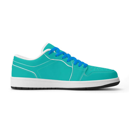 turkise-low-top-leder-sneaker-fur-damen-sneaker-jlr-design-50081 - JLR Design