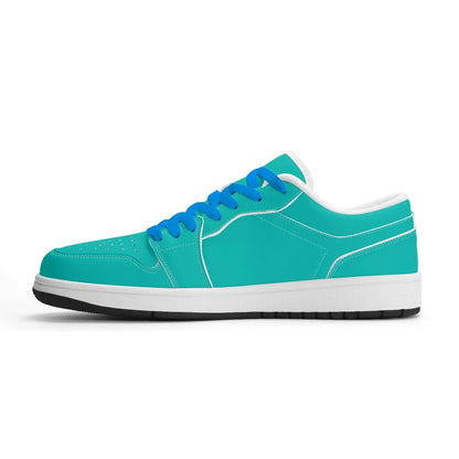 turkise-low-top-leder-sneaker-fur-damen-sneaker-jlr-design-39514 - JLR Design