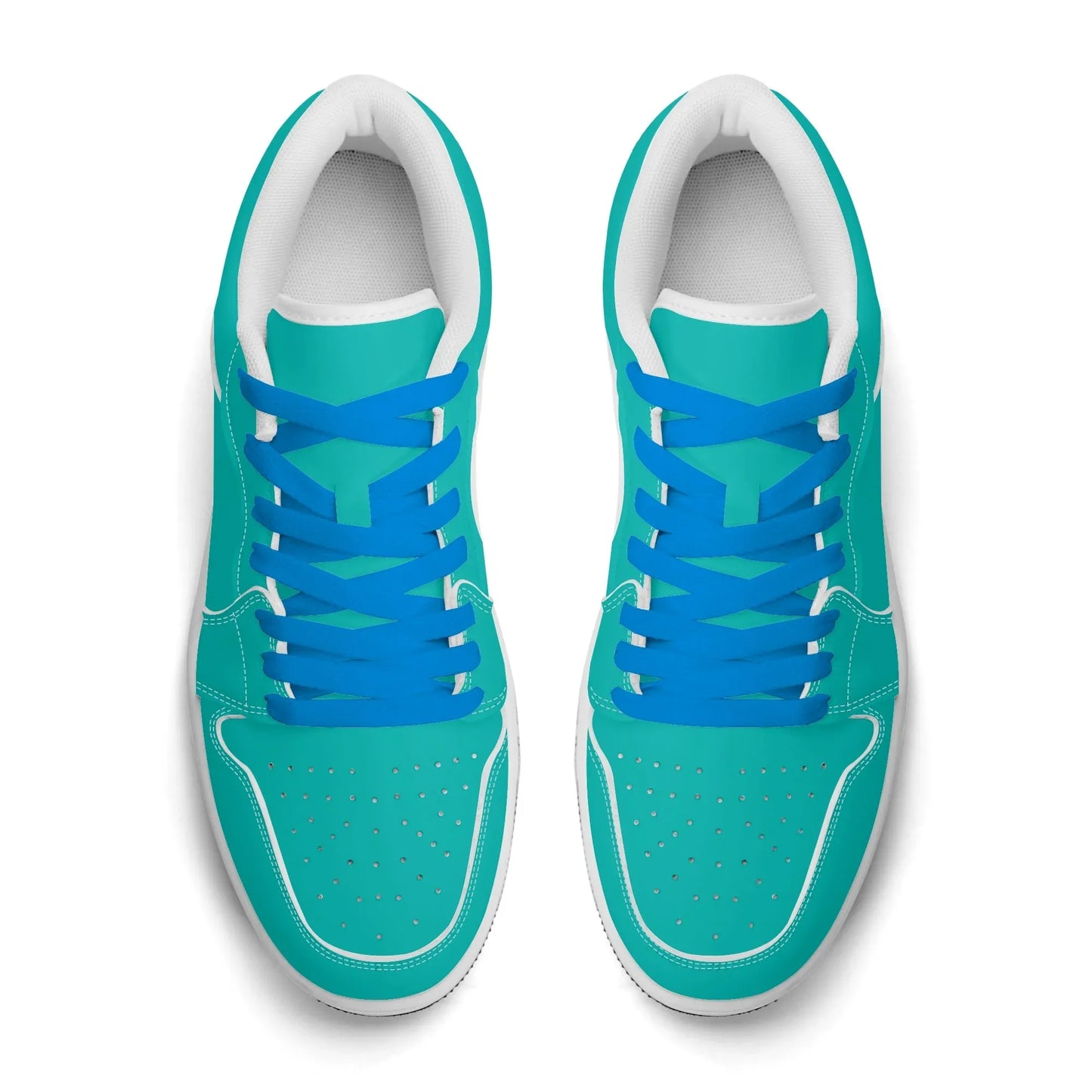 turkise-low-top-leder-sneaker-fur-damen-sneaker-jlr-design-19609 - JLR Design
