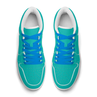 turkise-low-top-leder-sneaker-fur-damen-sneaker-jlr-design-19609 - JLR Design