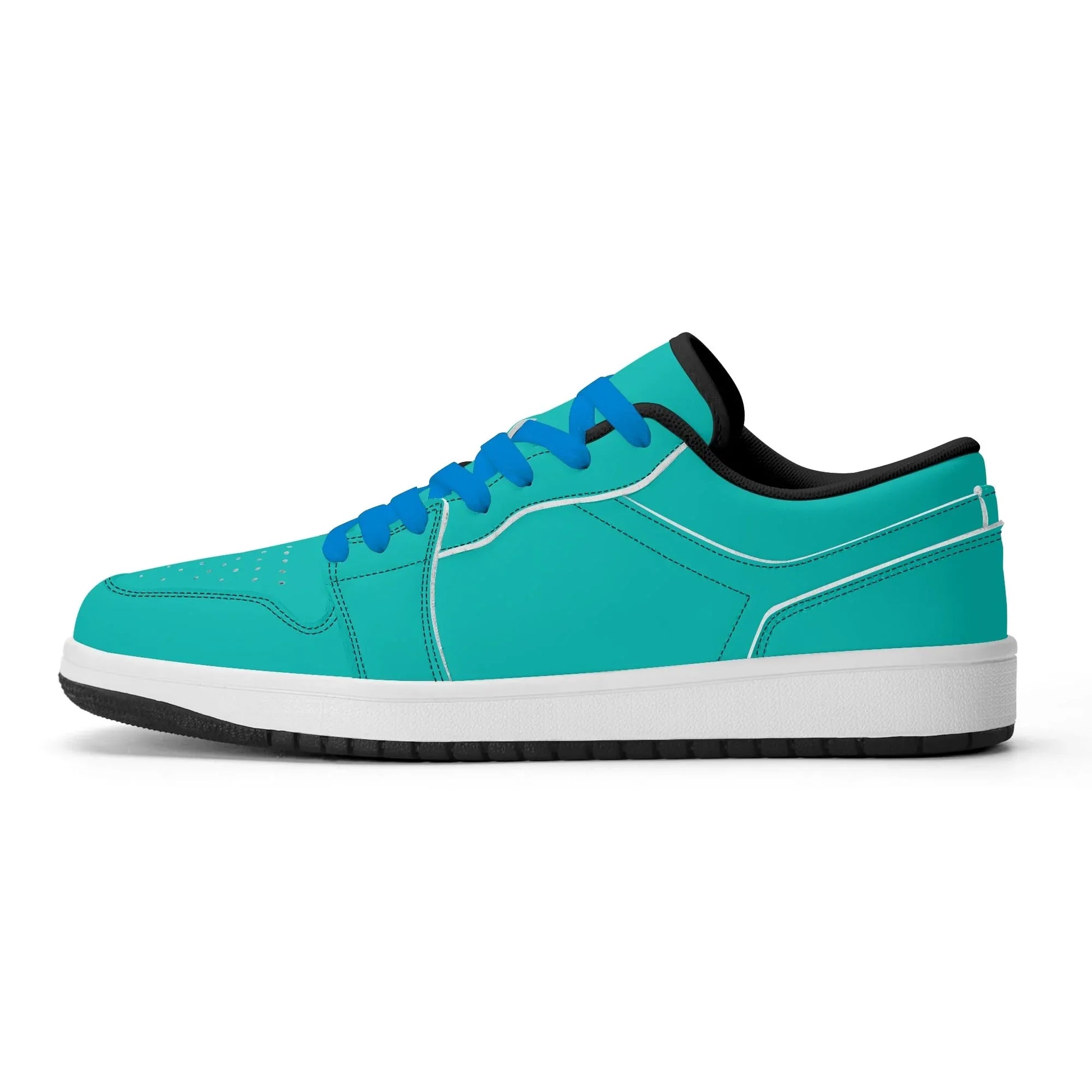 turkise-low-top-leder-sneaker-fur-damen-sneaker-jlr-design-37403 - JLR Design