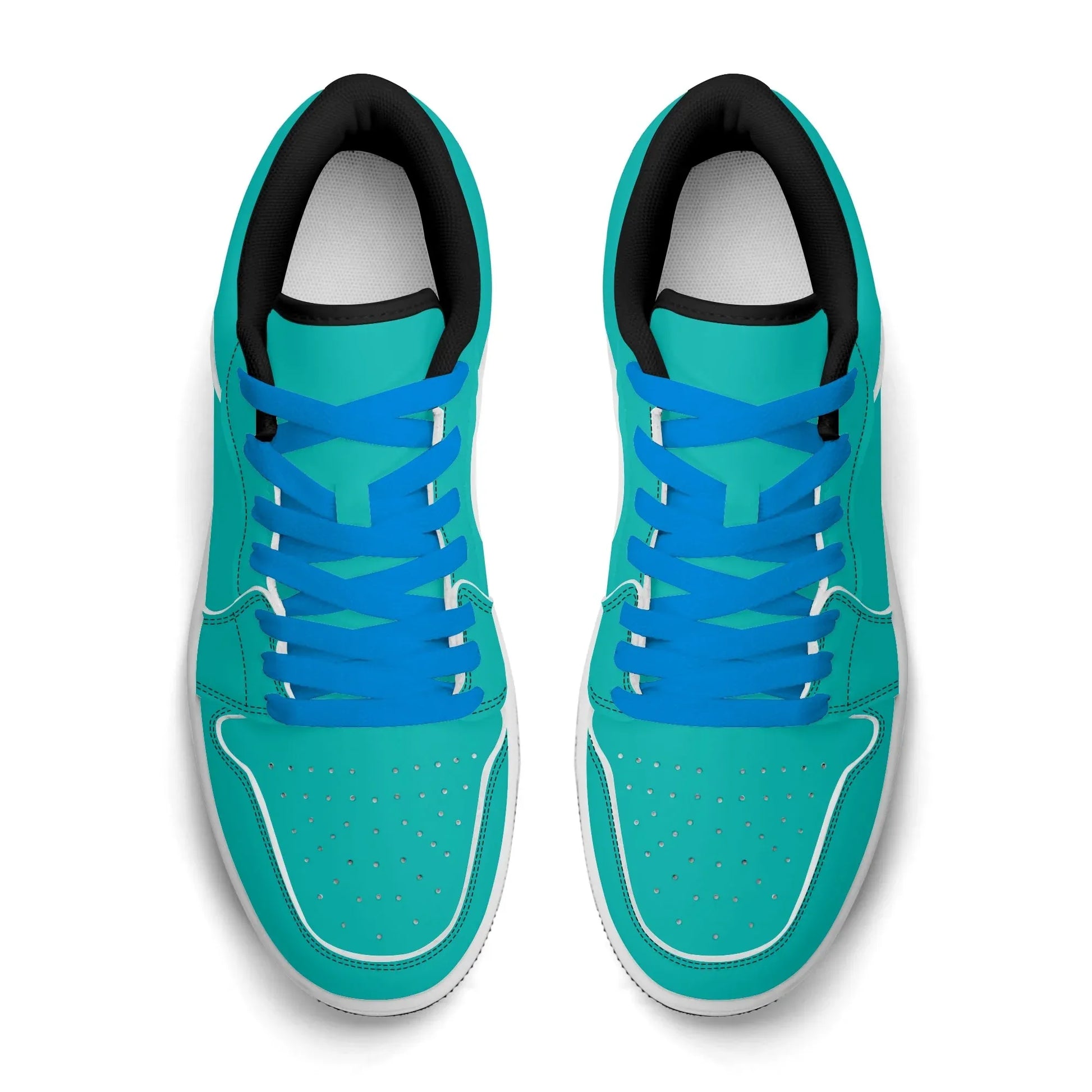turkise-low-top-leder-sneaker-fur-herren-sneaker-jlr-design-16812 - JLR Design