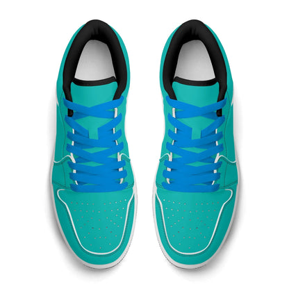turkise-low-top-leder-sneaker-fur-herren-sneaker-jlr-design-16812 - JLR Design