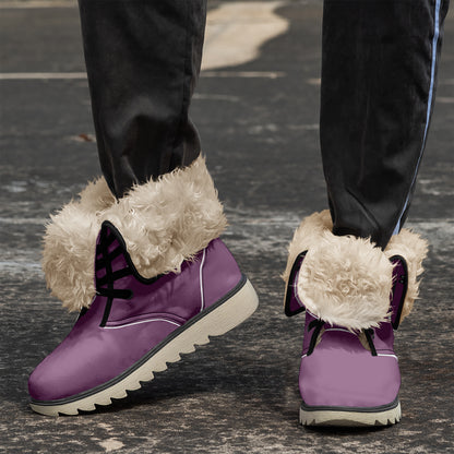 Tyrian Purple Chic Boots mit Plüschfutter Stiefel JLR Design