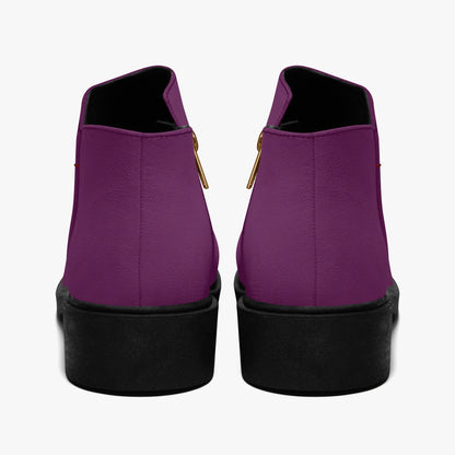 Tyrian Purple elegante Reißverschluss-Stiefeletten Stiefeletten JLR Design