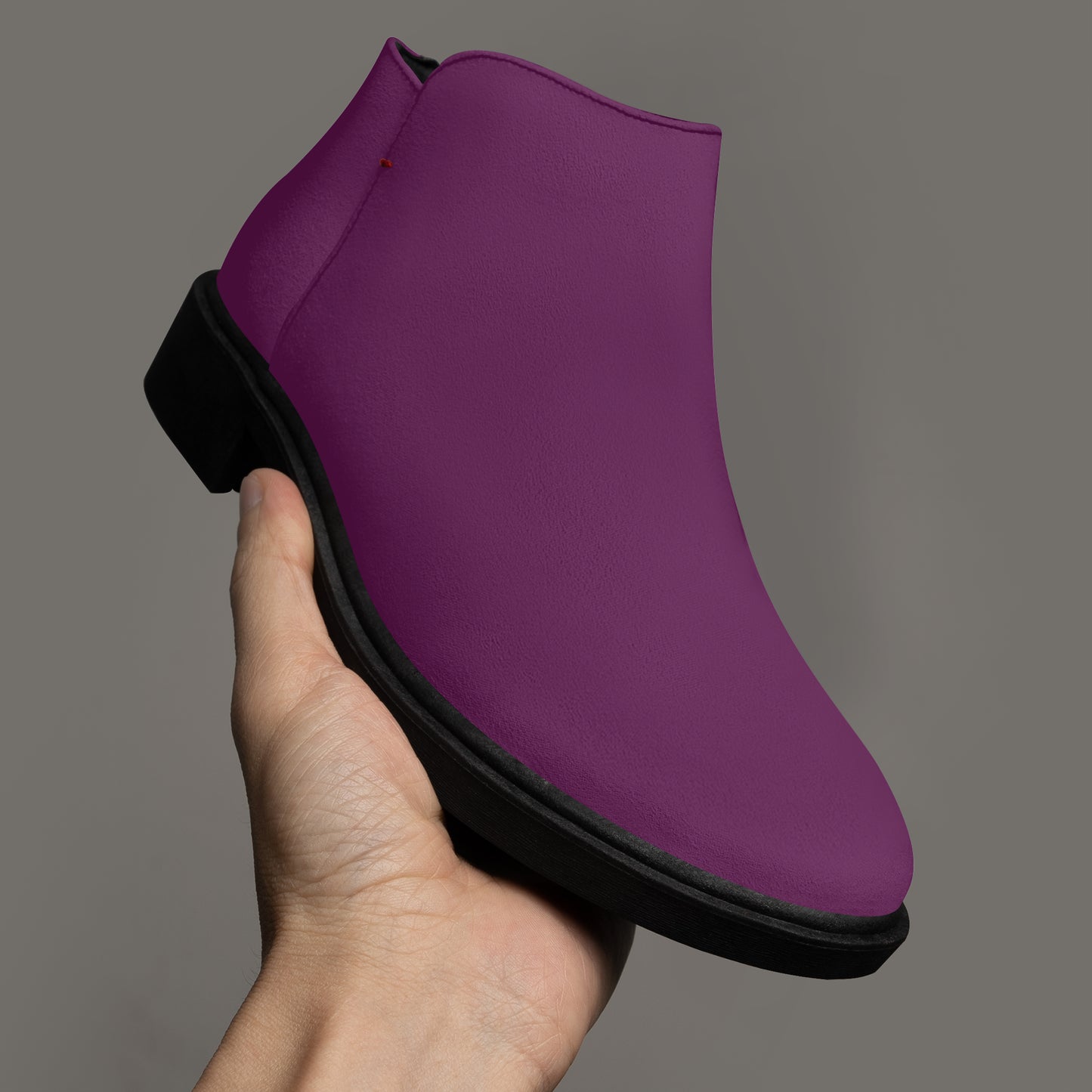 Tyrian Purple elegante Reißverschluss-Stiefeletten Stiefeletten JLR Design