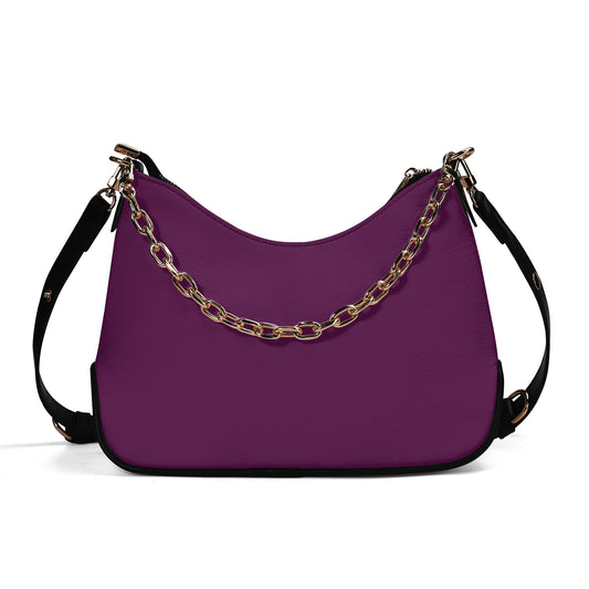 Tyrian Purple elegante Umhängetasche mit Kette Umhängetasche JLR Design