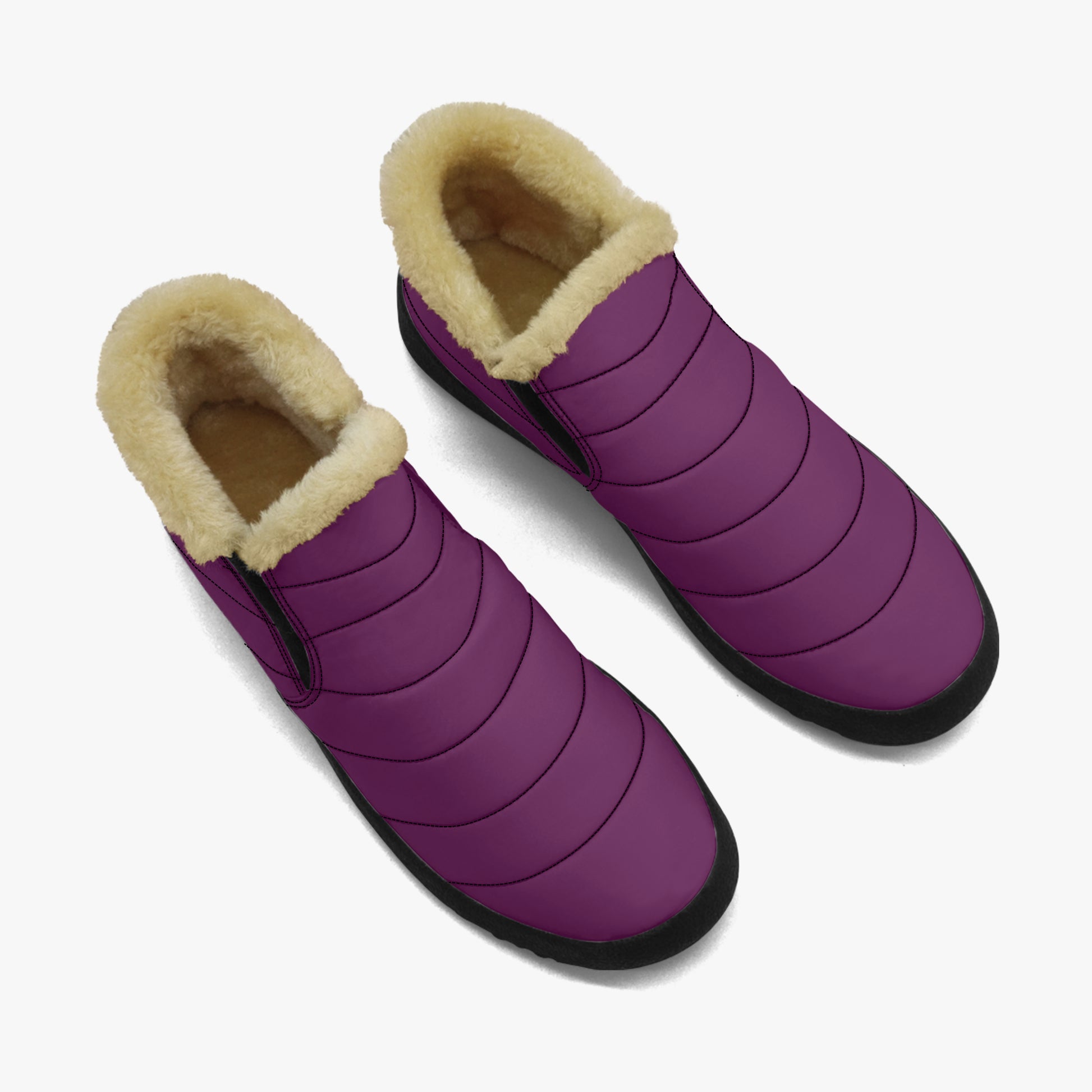Tyrian Purple Faux Fur Slipper Slipper JLR Design
