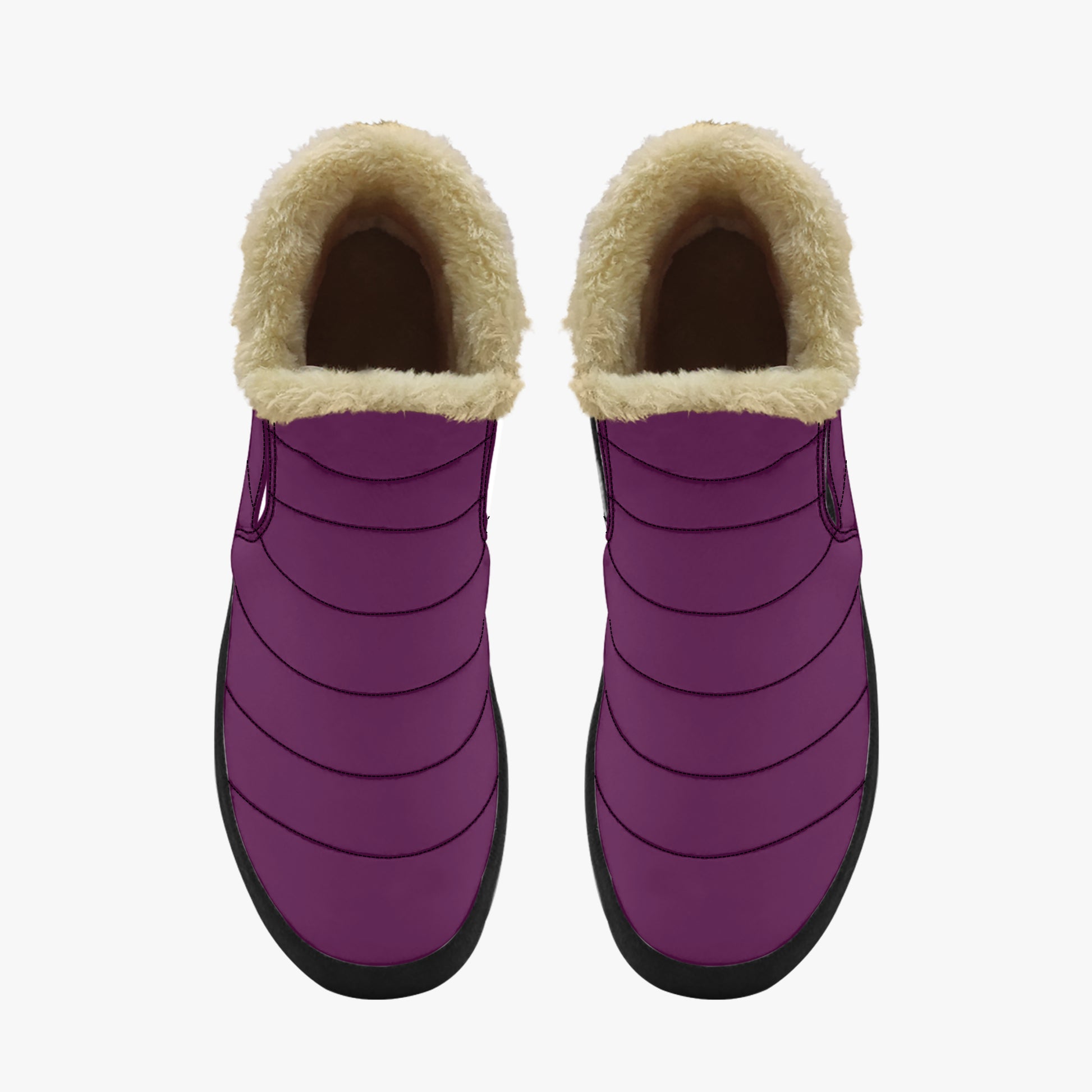 Tyrian Purple Faux Fur Slipper Slipper JLR Design