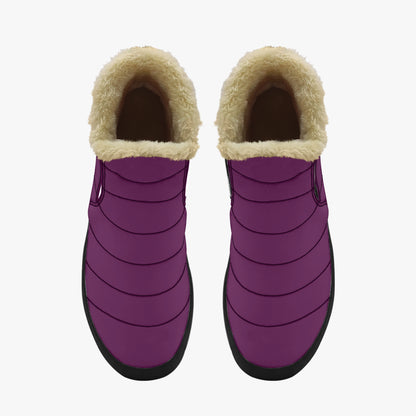 Tyrian Purple Faux Fur Slipper Slipper JLR Design