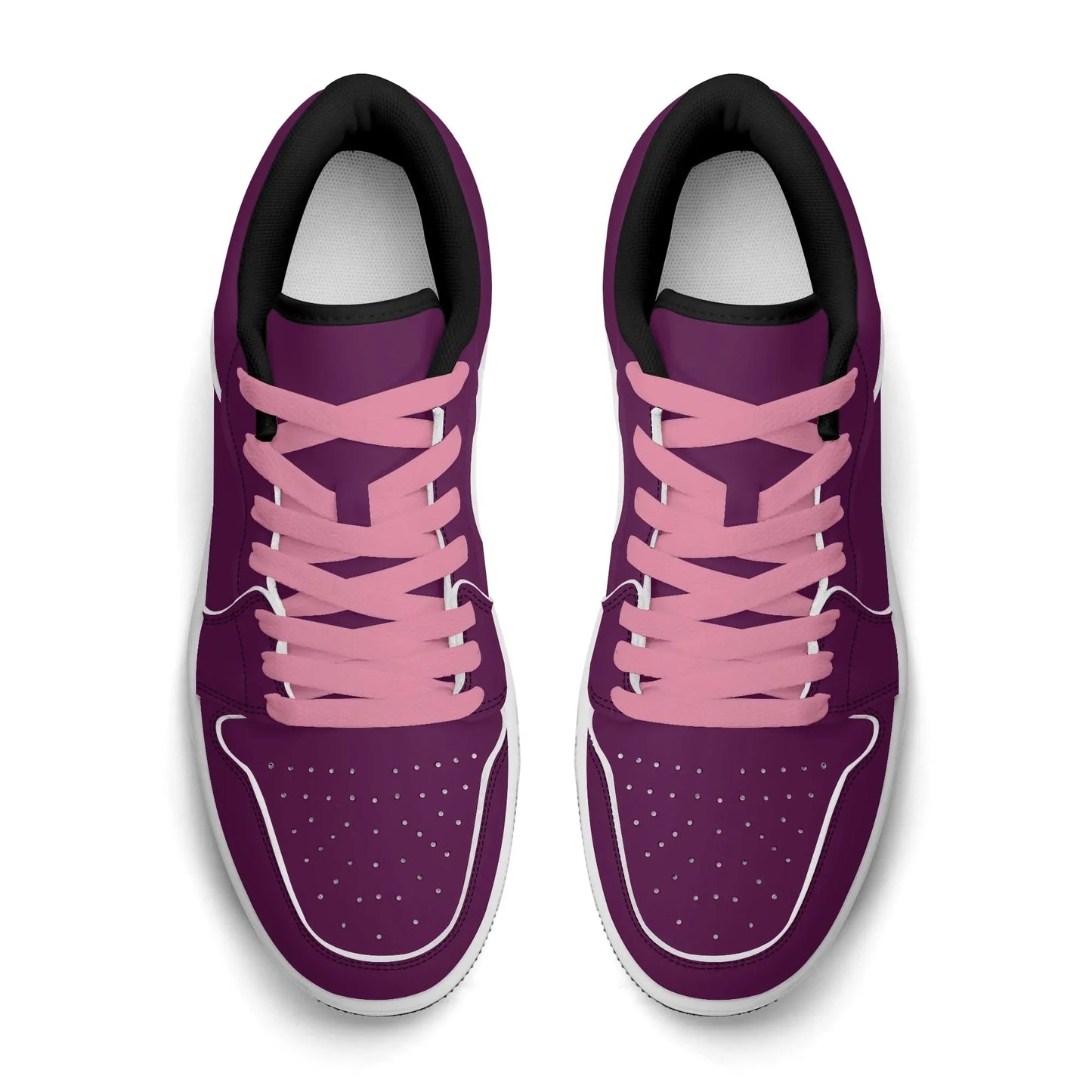 tyrian-purple-low-top-leder-sneaker-fur-damen-sneaker-jlr-design-68239 - JLR Design