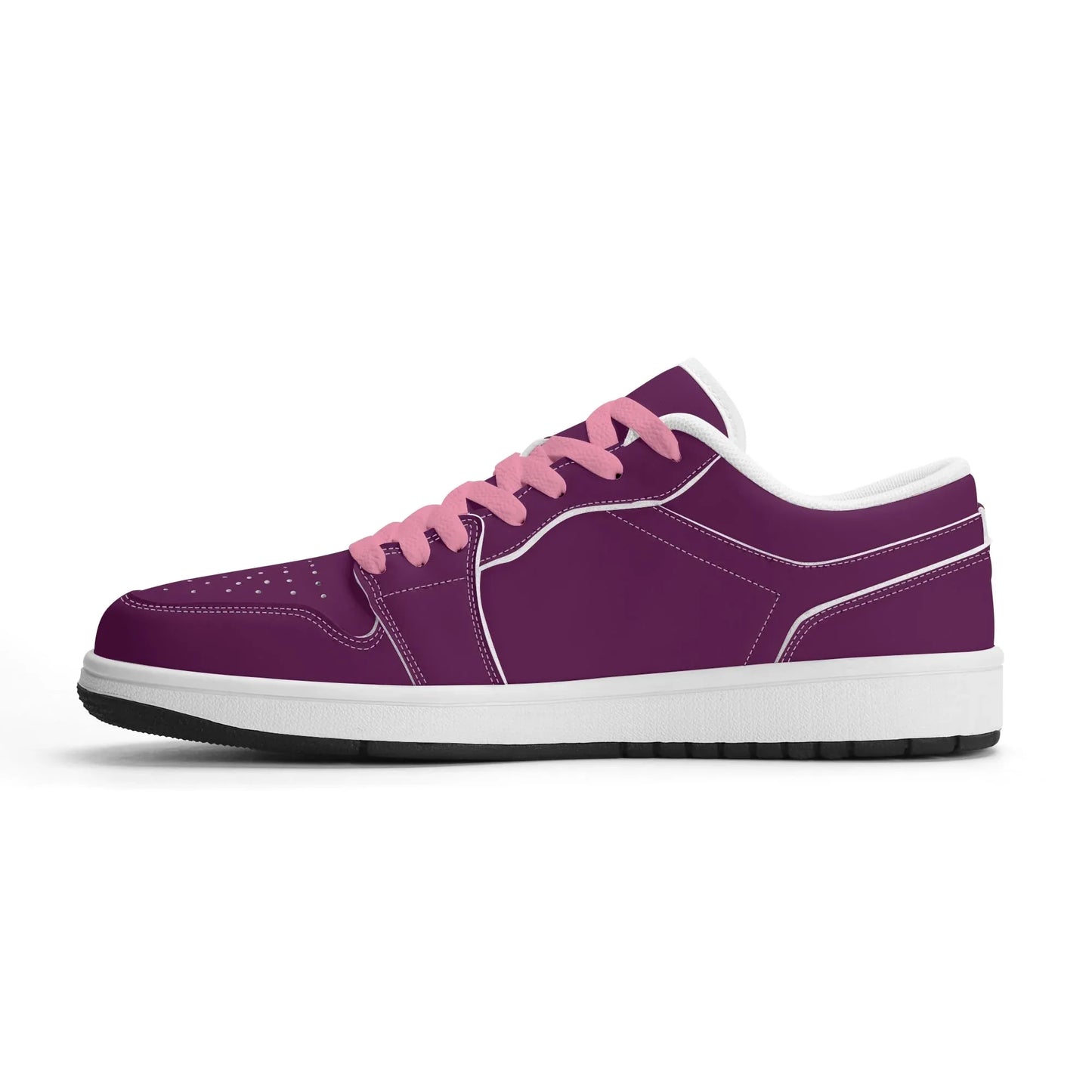 tyrian-purple-low-top-leder-sneaker-fur-damen-sneaker-jlr-design-84871 - JLR Design