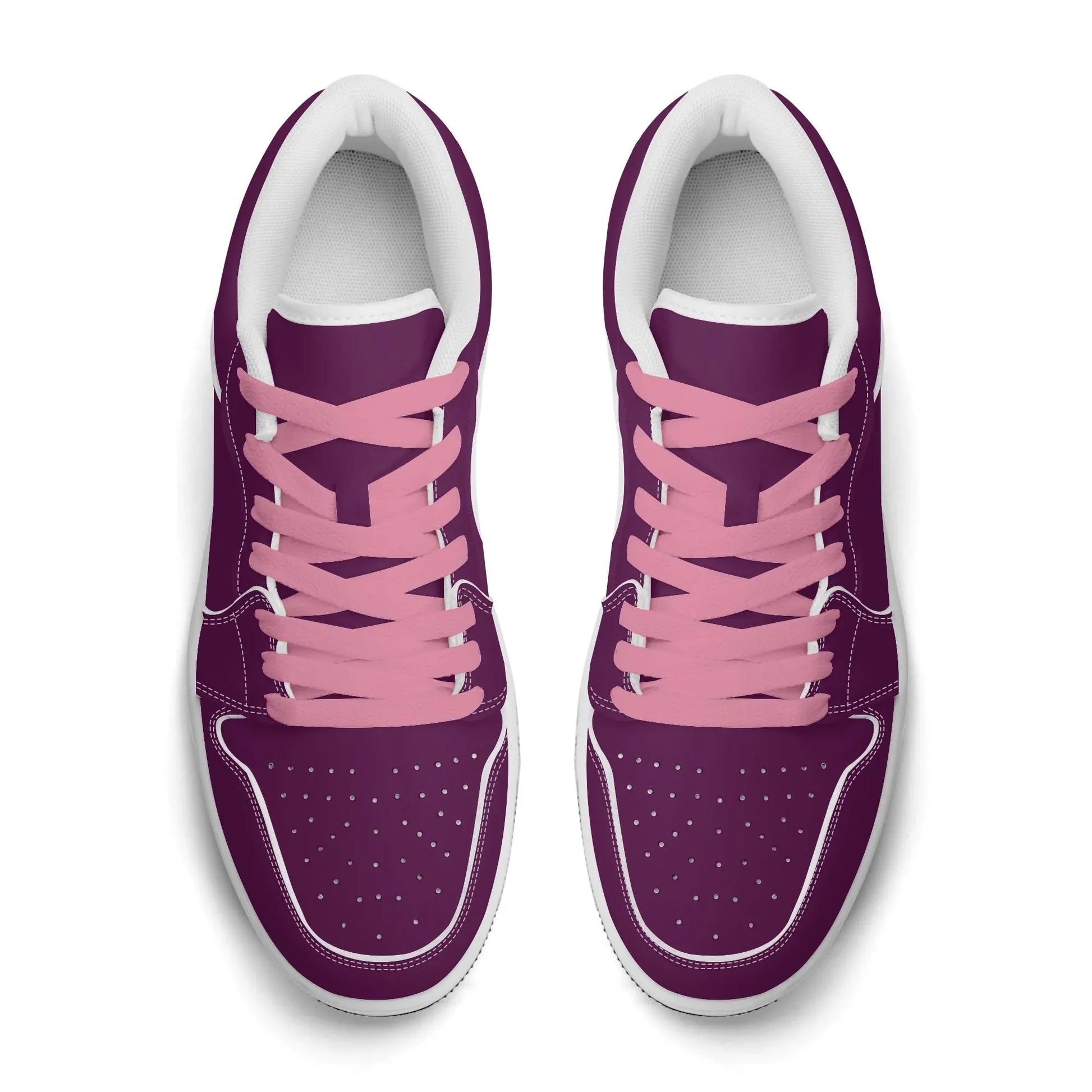 tyrian-purple-low-top-leder-sneaker-fur-damen-sneaker-jlr-design-60914 - JLR Design
