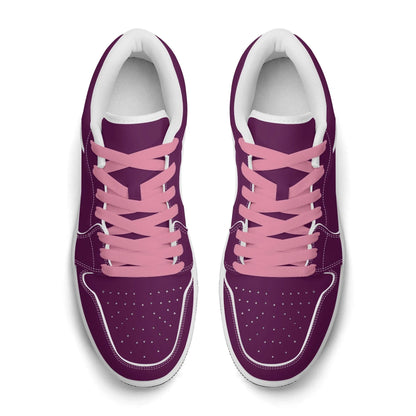 tyrian-purple-low-top-leder-sneaker-fur-damen-sneaker-jlr-design-60914 - JLR Design