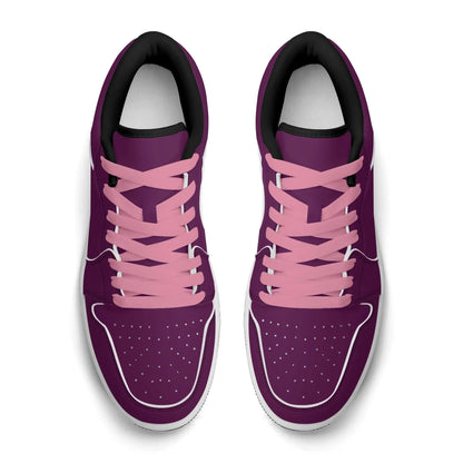 tyrian-purple-low-top-leder-sneaker-fur-herren-sneaker-jlr-design-25321 - JLR Design