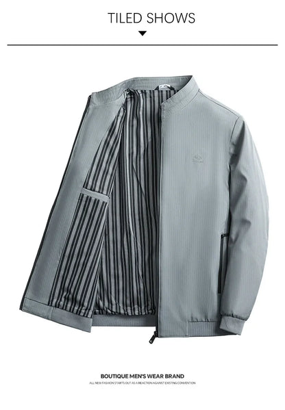 Übergangsjacke Herren – Smart Casual Stehkragen Jacke JLR Design