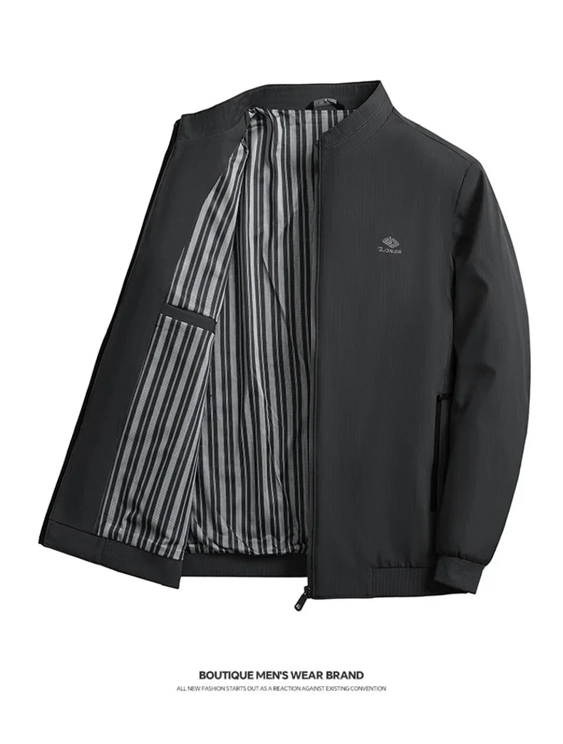 Übergangsjacke Herren – Smart Casual Stehkragen Jacke JLR Design