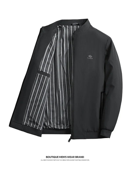 Übergangsjacke Herren – Smart Casual Stehkragen Jacke JLR Design