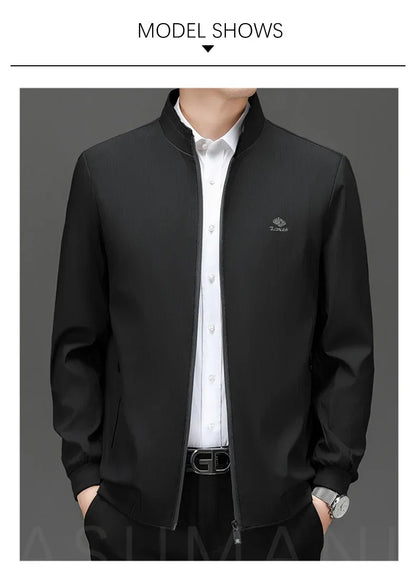 Übergangsjacke Herren – Smart Casual Stehkragen Jacke JLR Design