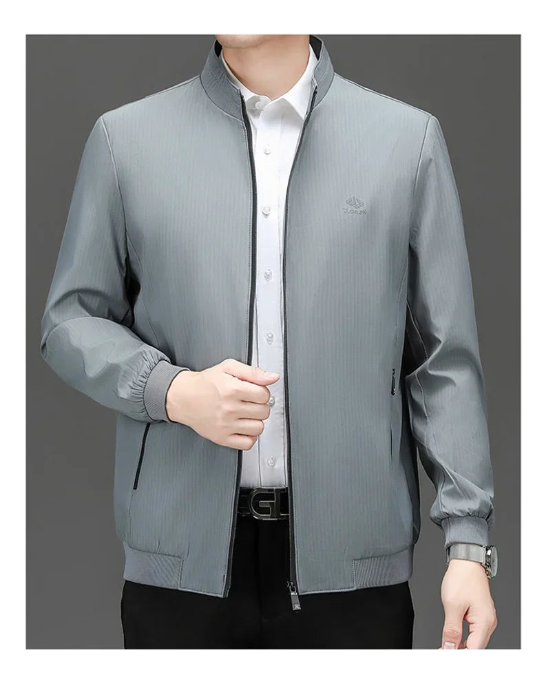 Übergangsjacke Herren – Smart Casual Stehkragen Jacke JLR Design