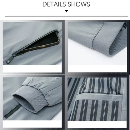 Übergangsjacke Herren – Smart Casual Stehkragen Jacke JLR Design