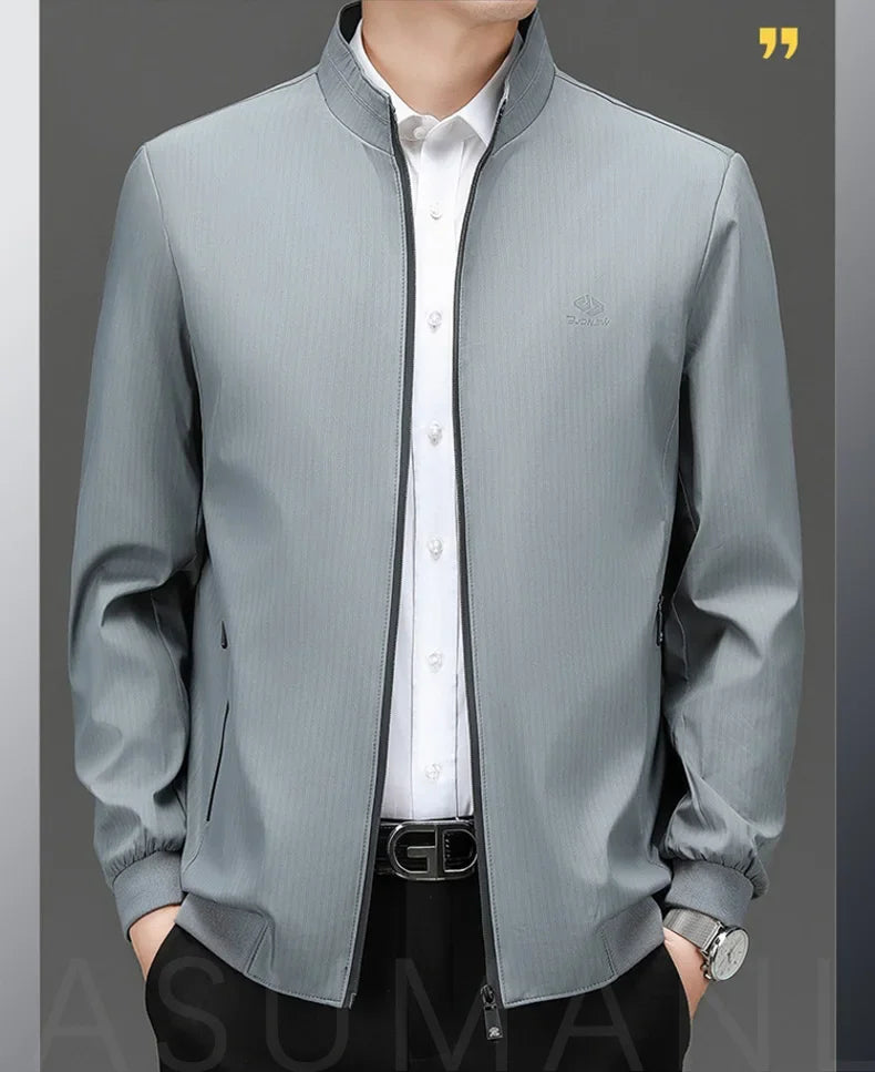 Übergangsjacke Herren – Smart Casual Stehkragen Jacke JLR Design