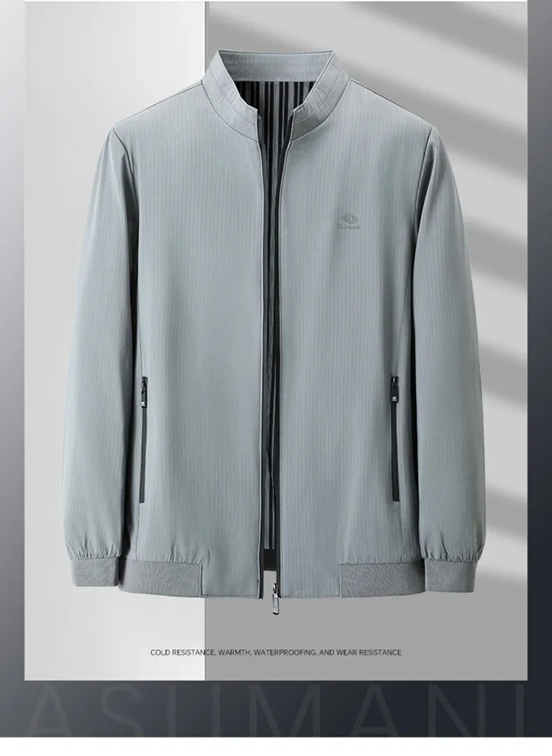 Übergangsjacke Herren – Smart Casual Stehkragen Jacke JLR Design