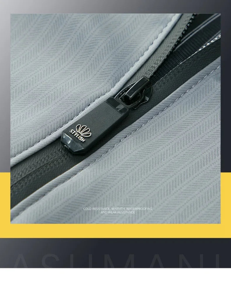 Übergangsjacke Herren – Smart Casual Stehkragen Jacke JLR Design