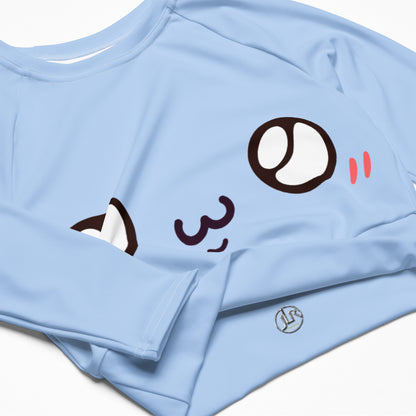 Unschuldiger Blick Kawaii Long Sleeve Crop Top JLR Design