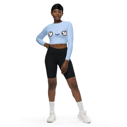 Unschuldiger Blick Kawaii Long Sleeve Crop Top JLR Design