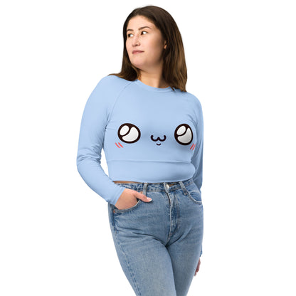 Unschuldiger Blick Kawaii Long Sleeve Crop Top JLR Design