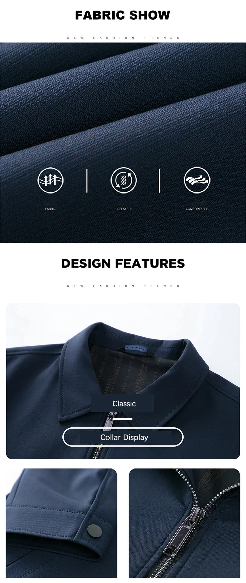 Urbane Casual Jacke – Klassisches Design Jacke JLR Design