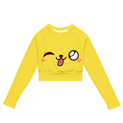 Verspieltes Kawaii Long Sleeve Crop Top JLR Design