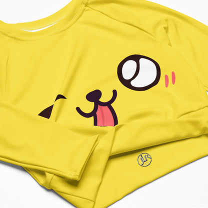 Verspieltes Kawaii Long Sleeve Crop Top JLR Design
