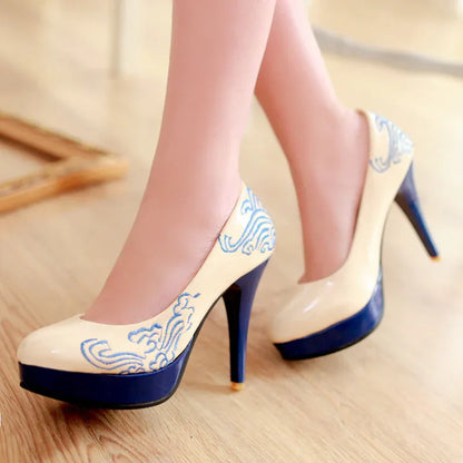 verzierte-high-heels-mit-porzellan-optik-high-heels-jlr-design-16284 - JLR Design