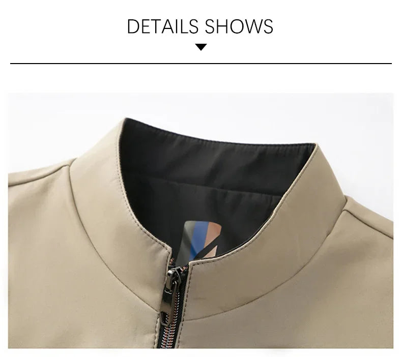 Vielseitig Businessjacke mit Stehkragen für Herren Jacke JLR Design