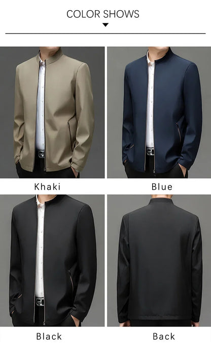Vielseitig Businessjacke mit Stehkragen für Herren Jacke JLR Design