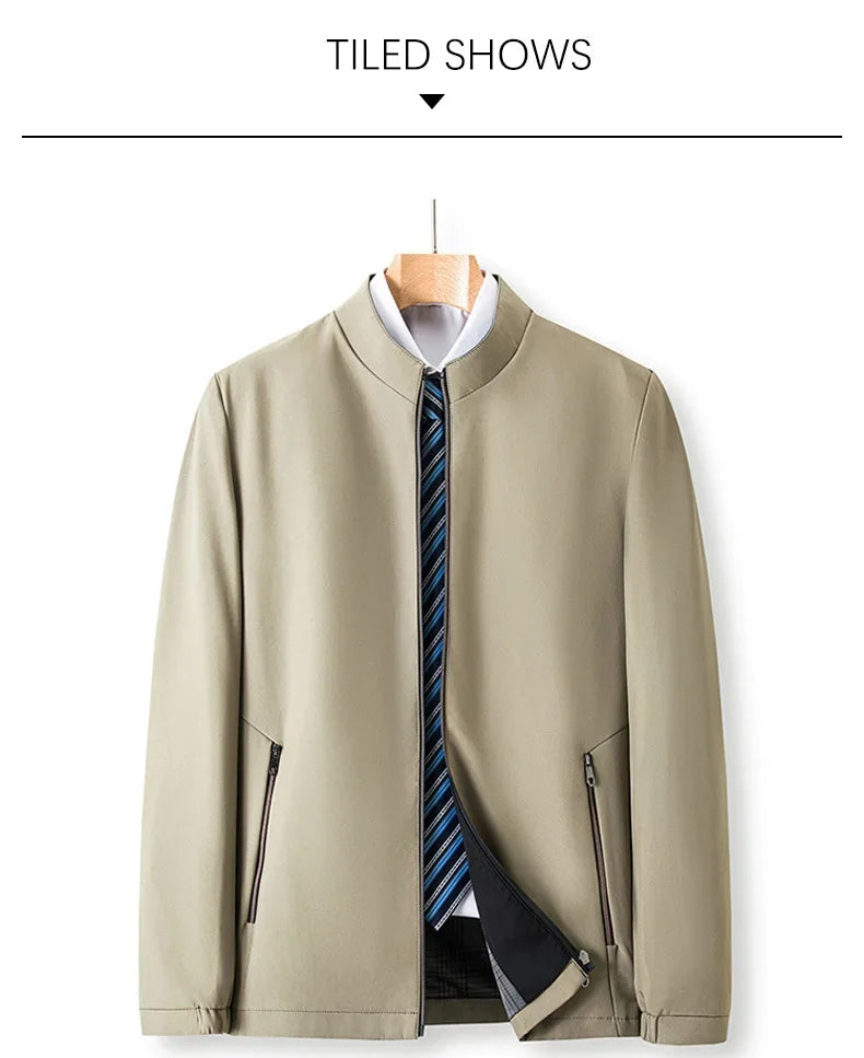 Vielseitig Businessjacke mit Stehkragen für Herren Jacke JLR Design