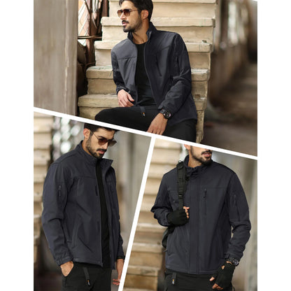 Vielseitige Herren-Outdoorjacke – Warmes Fleece-Futter und winddicht Jacke JLR Design