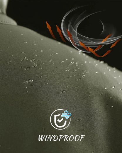 Vielseitige Herren-Outdoorjacke – Warmes Fleece-Futter und winddicht Jacke JLR Design