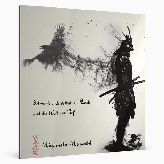 Vierte Regel - Miyamoto Musashi Poster 49.99 Acyl+Alu Verbund, Holz, Leinwand, Miyamoto, Musashi, Selbstdisziplin JLR Design