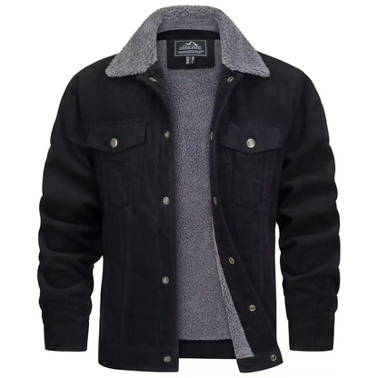 warme-herren-cordjacke-mit-fleecefutter-robuster-trucker-stil-mit-vielen-taschen-jacke-jlr-design-5 - JLR Design