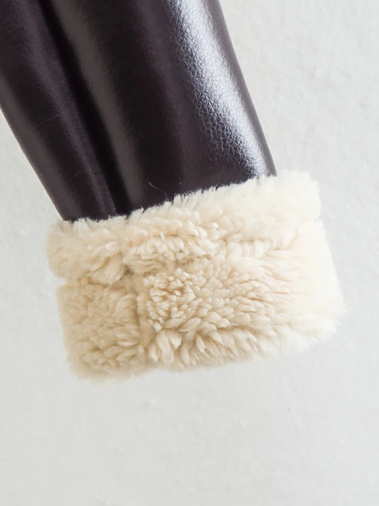 Warme Kurze Teddyfell Jacke Jacke JLR Design